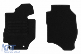 Textile floor mats by Rigum suitable for Suzuki Jimny after 2021 manual transmission with 2 seats, set of 2 pieces, black - ABFMS6023241