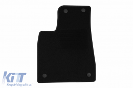 Textile floor mats by Rigum suitable for Tesla Model X after 2015, set of 3 pieces, black-image-6247376