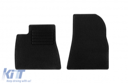 Textile floor mats by Rigum suitable for Tesla Model 3 after 2024, set of 3 pieces, black-image-6247819