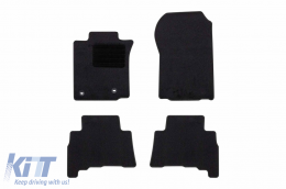Textile floor mats by Rigum suitable for Toyota Land Cruiser 150 after 2013, set of 4 pieces, black - ABFMT6023098