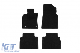Textile floor mats by Rigum suitable for Toyota Camry after 2018, set of 4 pieces, black - ABFMT6023282