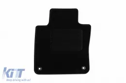 Textile floor mats by Rigum suitable for Volvo S60 after 2018, set of 4 pieces, black-image-6245951