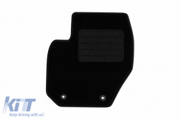 Textile floor mats by Rigum suitable for Volvo S60 2011-2018, set of 4 pieces, black-image-6247039