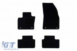 Textile floor mats by Rigum suitable for Volvo XC40 after 2018, set of 4 pieces, black - ABFMV6023196