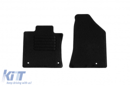 Textile floor mats by Rigum suitable for Ssangyong Korando after 2019, set of 4 pieces, black-image-6244316
