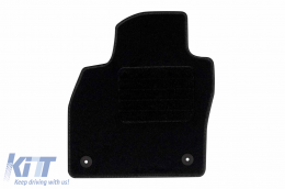 Textile floor mats by Rigum suitable for Volkswagen Polo after 2017, set of 4 pieces, black-image-6244438