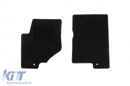 Textile floor mats by Rigum suitable for Ssangyong Rexton, Musso after 2017, set of 4 pieces, black-image-6244840