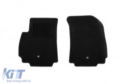 Textile floor mats by Rigum suitable for Chevrolet Orlando after 2011, with 7 seats, set of 5 pieces, black-image-6245546