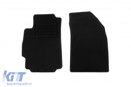 Textile floor mats by Rigum suitable for Chevrolet Spark after 2013, set of 4 pieces, black-image-6245565