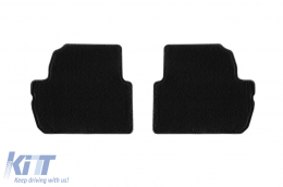 Textile floor mats by Rigum suitable for Chevrolet Spark after 2013, set of 4 pieces, black-image-6245566