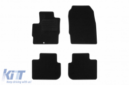 Textile floor mats by Rigum suitable for Mitsubishi Colt 2004-2012 3 doors, set of 4 pieces, black - ABFMM6023043