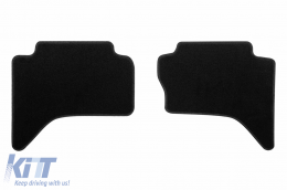 Textile floor mats by Rigum suitable for Mitsubishi L200 2007-2015, set of 4 pieces, black-image-6246059