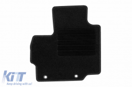 Textile floor mats by Rigum suitable for Mitsubishi Space Star after 2019, set of 4 pieces, black-image-6246095