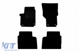 Textile floor mats by Rigum suitable for Volkswagen Amarok 2010-2020, set of 4 pieces, black - ABFMV6023090