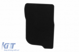 Textile floor mats by Rigum suitable for Mitsubishi L200 after 2015, set of 4 pieces, black-image-6246944