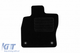 Textile floor mats by Rigum suitable for Volkswagen Arteon after 2017, set of 4 pieces, black-image-6247094