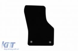 Textile floor mats by Rigum suitable for Volkswagen Arteon after 2017, set of 4 pieces, black-image-6247095