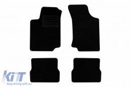 Textile floor mats by Rigum suitable for Volkswagen Golf III 1991-1996, set of 4 pieces, black - ABFMV6023205