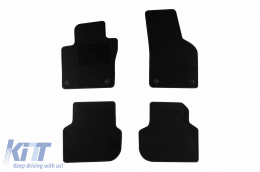 Textile floor mats by Rigum suitable for Volkswagen Jetta 2010-2018, set of 4 pieces, black - ABFMV6023210