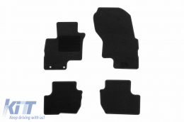 Textile floor mats by Rigum suitable for Mitsubishi Eclipse Cross Phev after 2021, set of 4 pieces, black - ABFMM6023230