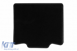 Textile floor mats by Rigum suitable for Volkswagen T7 Multivan after 2022, for 3rd row with closed rails, set of 2 pieces, black-image-6247601