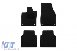 Textile floor mats by Rigum suitable for Volkswagen ID. 7 after 2024, set of 4 pieces, black - ABFMV6023307