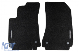 Textile floor mats from the Horizon series by Frogum suitable for Alfa Romeo 159, 159 Sportwagon 2005-2011, set of 4 pieces, black-image-6254854