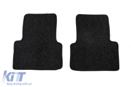 Textile floor mats from the Horizon series by Frogum suitable for Alfa Romeo 159, 159 Sportwagon 2005-2011, set of 4 pieces, black-image-6254855