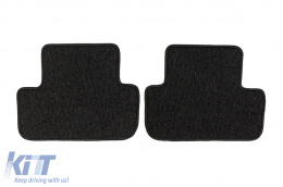 Textile floor mats from the Horizon series by Frogum suitable for Audi A4 B8 2007-2015, set of 4 pieces, black-image-6254876