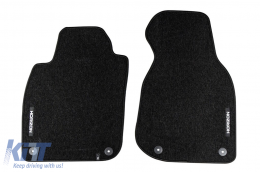 Textile floor mats from the Horizon series by Frogum suitable for Audi A6 C5 1997-2004, set of 4 pieces, black-image-6254882