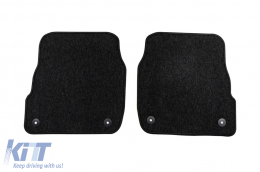 Textile floor mats from the Horizon series by Frogum suitable for Audi A6 C5 1997-2004, set of 4 pieces, black-image-6254883