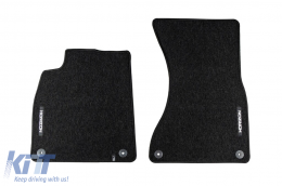 Textile floor mats from the Horizon series by Frogum suitable for Audi A6 C7, A7 Sportback 2010-2018, set of 4 pieces, black-image-6254896