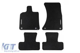 image-25-Textile floor mats from the Horizon series by Frogum suitable for Audi Q5 2008-2016, set of 4 pieces, black