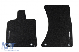 Textile floor mats from the Horizon series by Frogum suitable for Audi Q5 2008-2016, set of 4 pieces, black-image-6254910