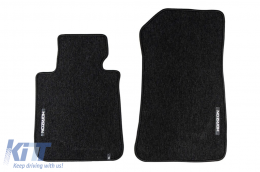 Textile floor mats from the Horizon series by Frogum suitable for BMW 1 series E81 hatchback 2004-2011, E82 coupe 2007-2013, set of 4 pieces, black-image-6254938