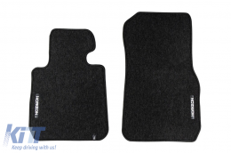 Textile floor mats from the Horizon series by Frogum suitable for BMW 3 series F30 sedan, F31 estate 2011-2018, set of 4 pieces, black-image-6254945