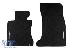 Textile floor mats from the Horizon series by Frogum suitable for BMW 5 series E60 sedan, E61 estate 2003-2010, set of 4 pieces, black-image-6254959