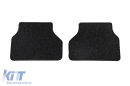 Textile floor mats from the Horizon series by Frogum suitable for BMW 5 series E60 sedan, E61 estate 2003-2010, set of 4 pieces, black-image-6254960
