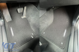 Textile floor mats from the Horizon series by Frogum suitable for BMW X3 E83 2003-2010, set of 4 pieces, black-image-6254979