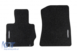Textile floor mats from the Horizon series by Frogum suitable for BMW X3 F25 2010-2017, X4 F26 2014-2018, set of 4 pieces, black-image-6254982