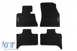 Textile floor mats from the Horizon series by Frogum suitable for BMW X5 E53 1999-2006, set of 4 pieces, black - ABFMB6024762