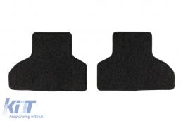 Textile floor mats from the Horizon series by Frogum suitable for BMW X5 F15, X6 F16 2013-2018, set of 4 pieces, black-image-6255004