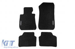 image-28-Textile floor mats from the Horizon series by Frogum suitable for BMW 3 series E90 sedan, E91 estate 2004-2012, set of 4 pieces, black