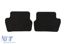 Textile floor mats from the Horizon series by Frogum suitable for Citroen C4 2010-2018, DS4 2011-2015, set of 4 pieces, black-image-6255029
