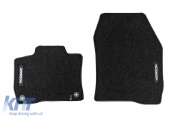 Textile floor mats from the Horizon series by Frogum suitable for Citroen DS4 Electric, Opel Astra L, Peugeot 308 after 2021, set of 4 pieces, black-image-6255035
