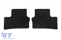 Textile floor mats from the Horizon series by Frogum suitable for Citroen DS4 Electric, Opel Astra L, Peugeot 308 after 2021, set of 4 pieces, black-image-6255036