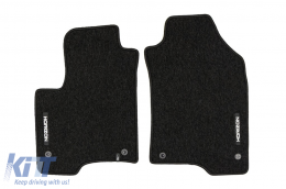 Textile floor mats from the Horizon series by Frogum suitable for Fiat Panda hatchback after 2011, set of 4 pieces, black-image-6255049