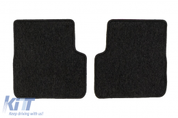 Textile floor mats from the Horizon series by Frogum suitable for Fiat Panda hatchback after 2011, set of 4 pieces, black-image-6255050