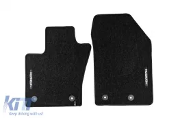 Textile floor mats from the Horizon series by Frogum suitable for Fiat 500X after 2014, set of 4 pieces, black-image-6255070