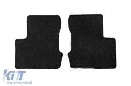 Textile floor mats from the Horizon series by Frogum suitable for Fiat 500X after 2014, set of 4 pieces, black-image-6255071